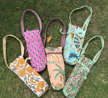 Handcrafted Quilted 1 Litre Bottle Cover