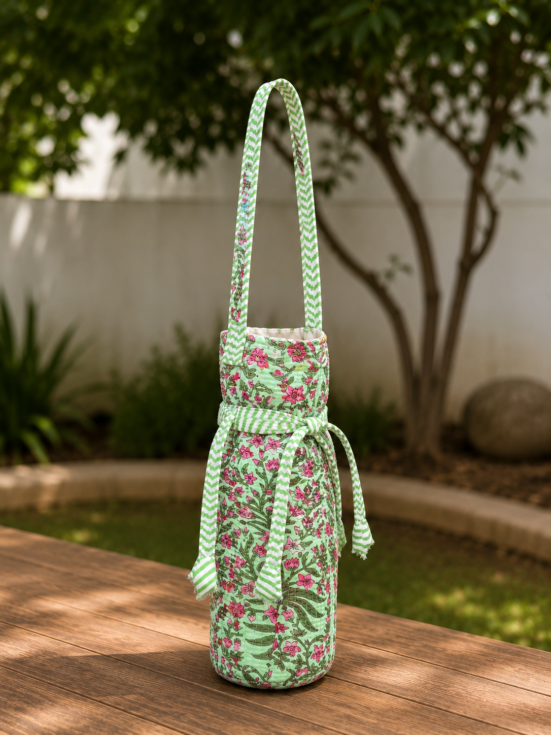 Handcrafted Quilted 1 Litre Bottle Cover